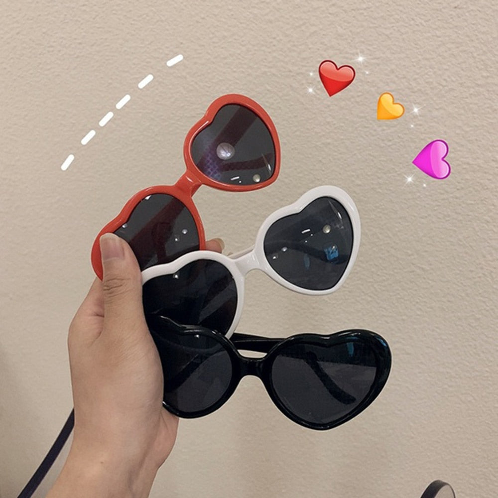 Love Heart Diffraction Sunglasses