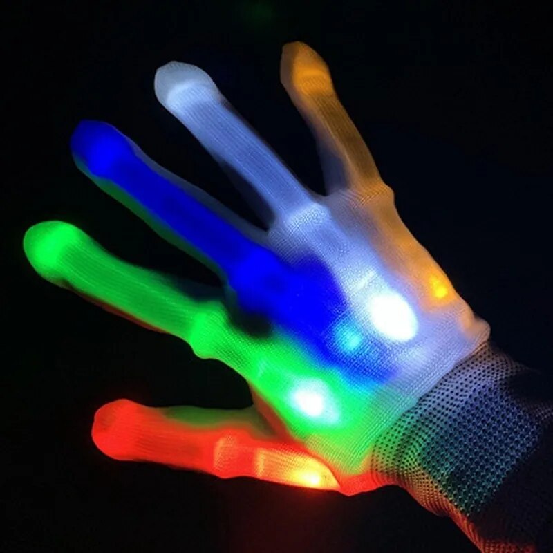 1 Pair LED Luminous Gloves