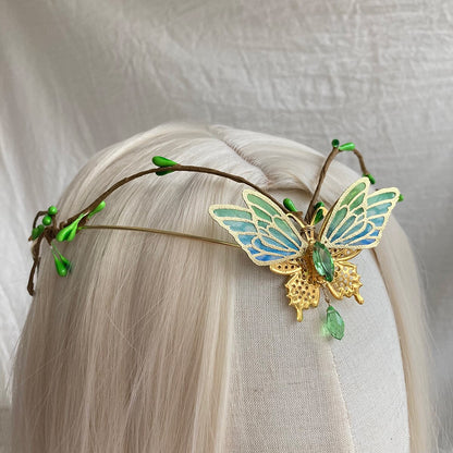 Handmade Enchanted Forest Leaves Tiara