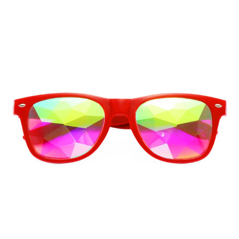 Square Kaleidoscope Glasses Light Prism Diffracted