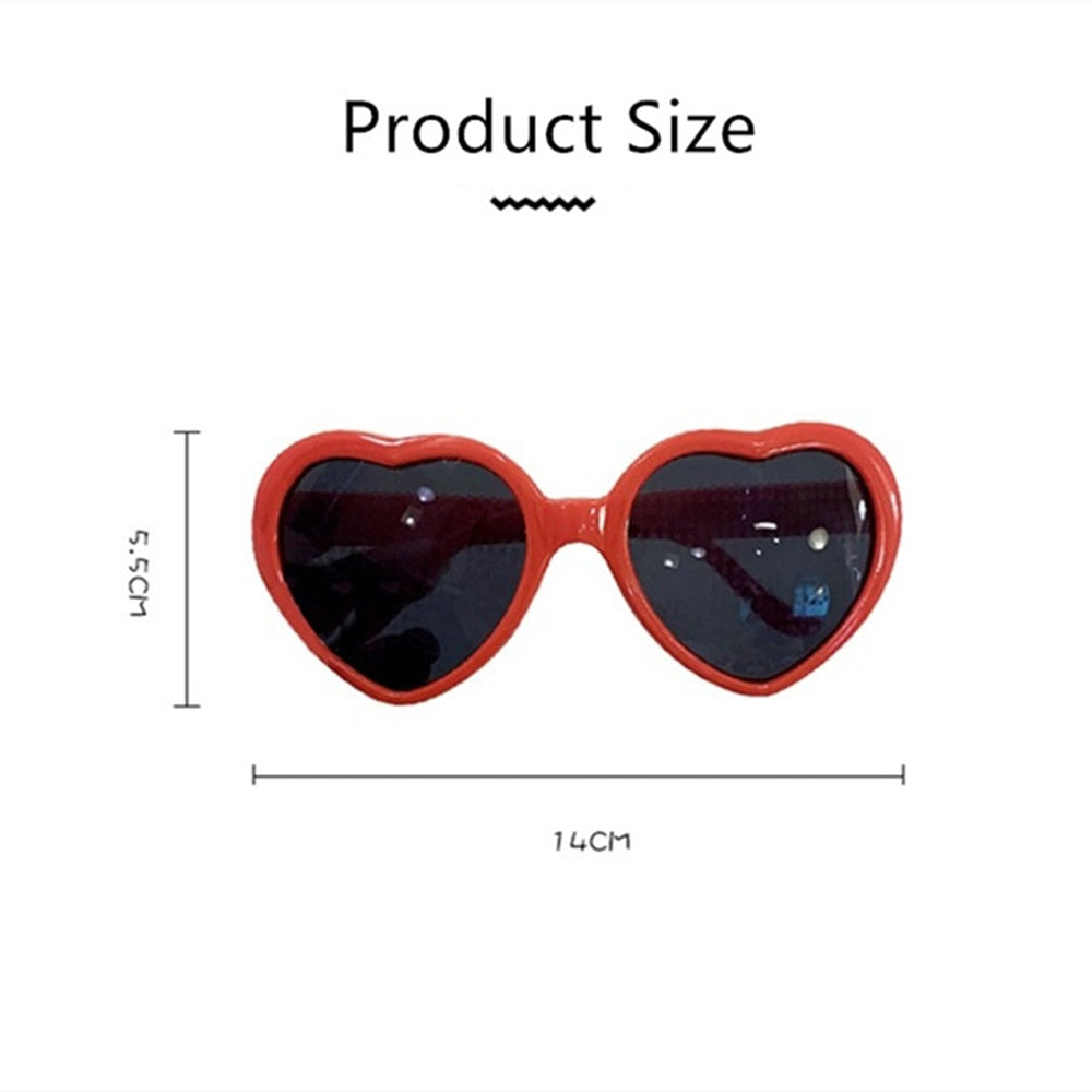 Love Heart Diffraction Sunglasses