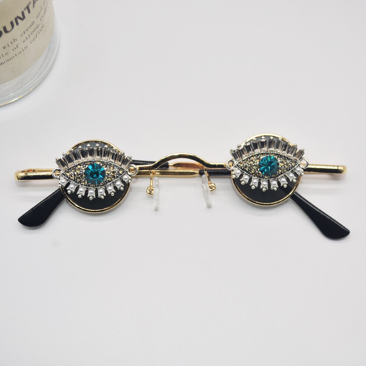 Rhinestone Diamond Vintage Sun Glasses