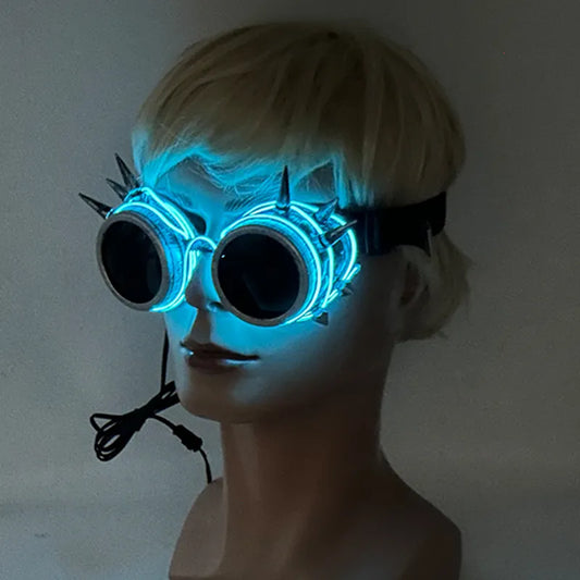 Glowing Neon Glasses LED Steampunk