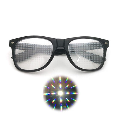 Glasses Diffraction 3D Rectangle Sunglasses