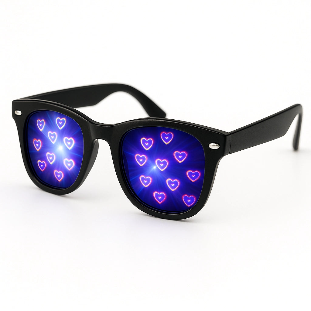 Lentes de Difracción Corazones - sun rave